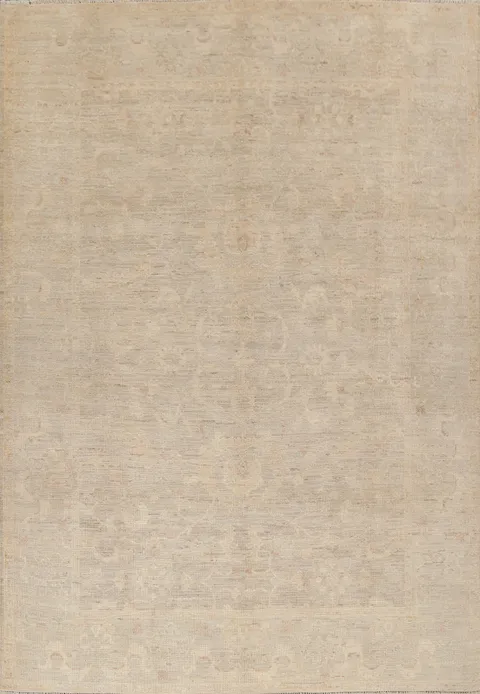 Vegetable Dye Muted Oushak Turkish Area Rug 8x10