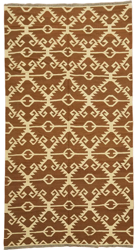Natural Dye Kilim Oriental Area Rug 6x10