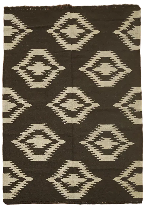 Tribal Kilim Natural Dye Area Rug 5x7