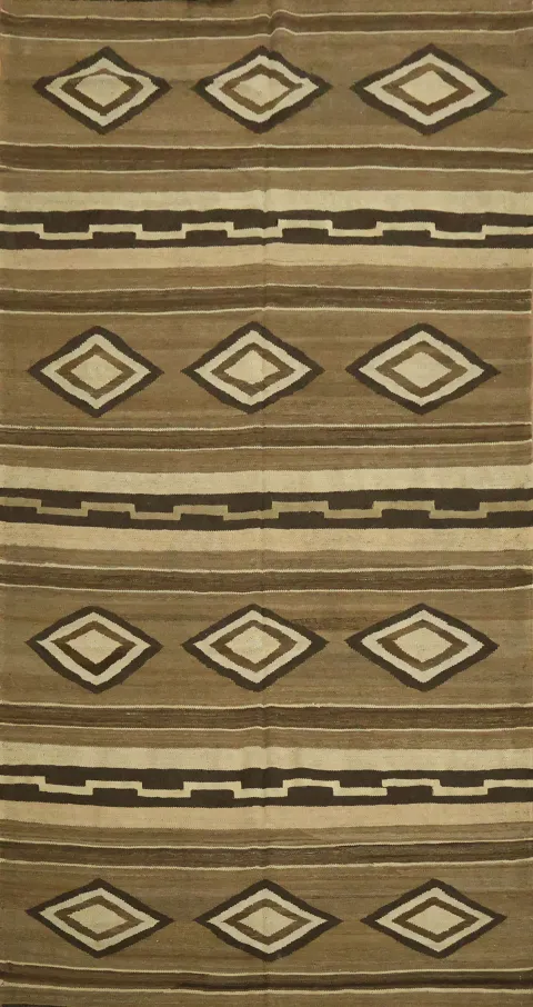 Natural Dye Tribal Kilim Handmade Area Rug 5x10