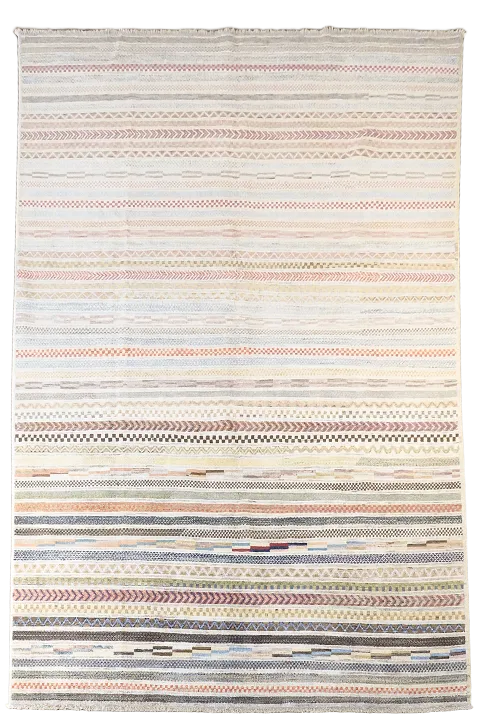 Vegetable Dye Gabbeh Kashkoli Oriental Area Rug 6x10