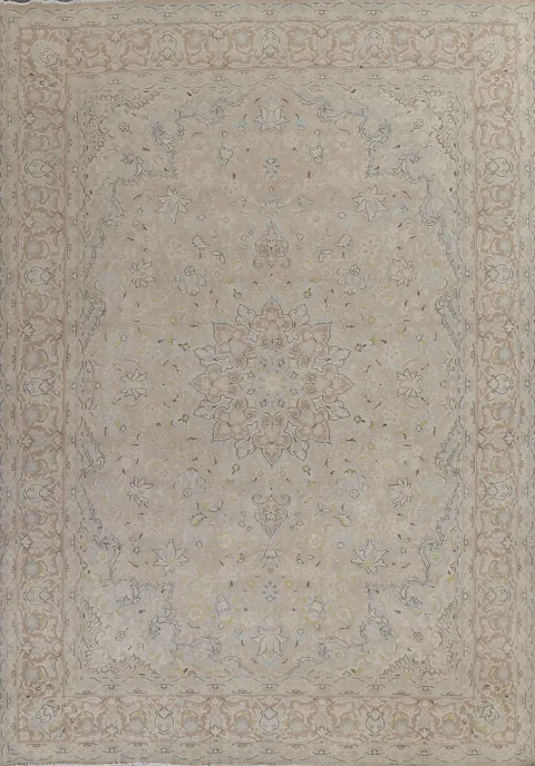 Vintage Distressed Kerman Persian Area Rug 10x13