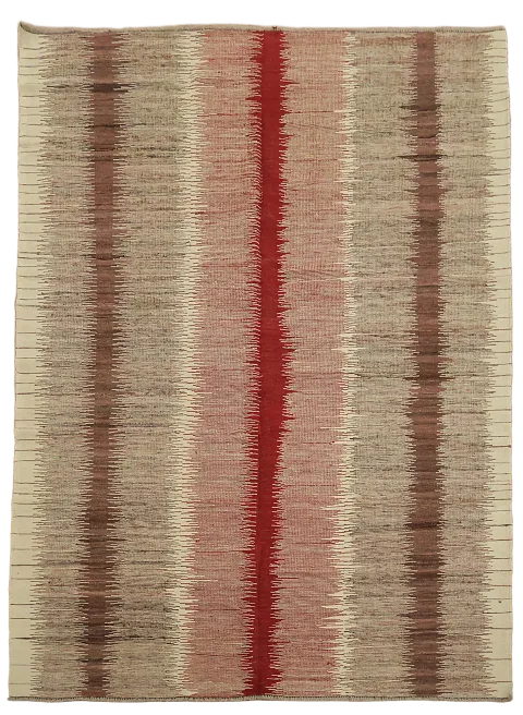 Natural Dye Kilim Handmade Area Rug 6x8