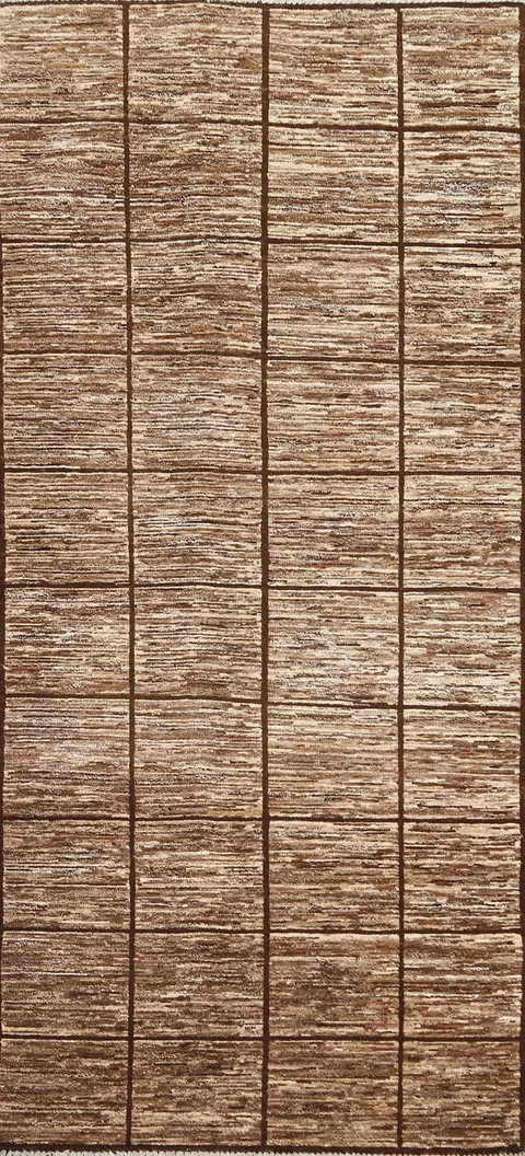 Vegetable Dye Gabbeh Kashkoli Oriental Runner Rug 3x7