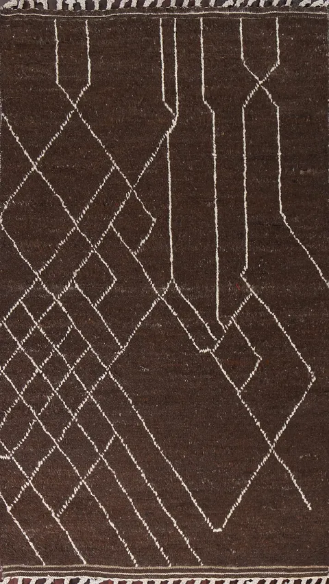Tribal Moroccan Oriental Area Rug 5x10