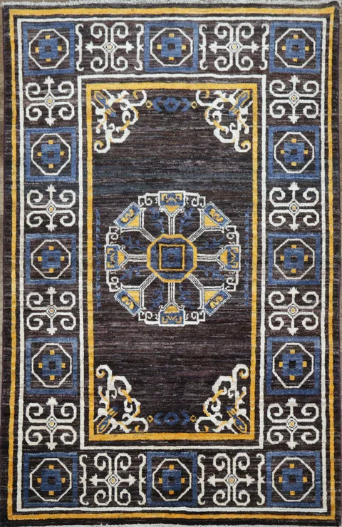 Geometric Gabbeh Kashkoli Oriental Area Rug 4x6
