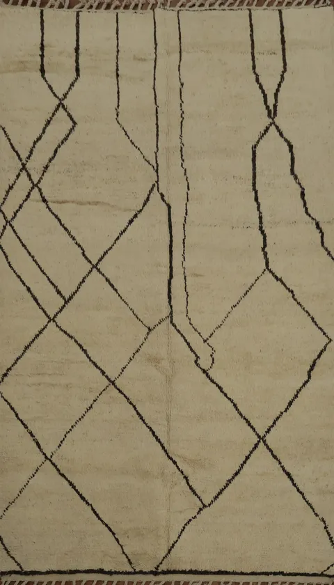 Tribal Moroccan Handmade Wool Area Rug 6x10