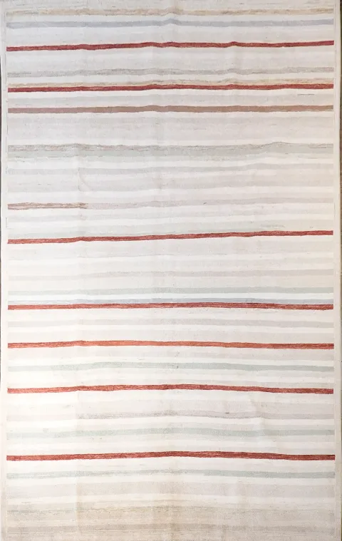 Striped Gabbeh Kashkoli Wool Area Rug 6x10