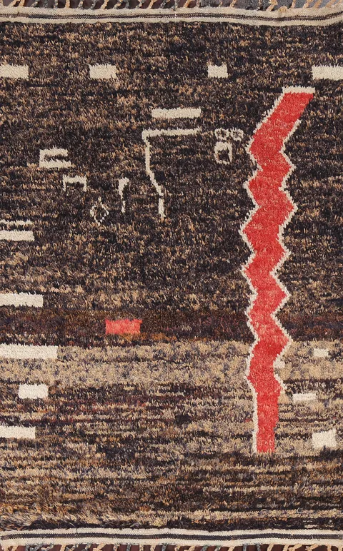 Tribal Wool Moroccan Handmade Area Rug 5x8