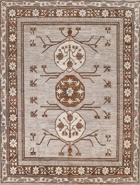 Vegetable Dye Khotan Oriental Area Rug 8x10