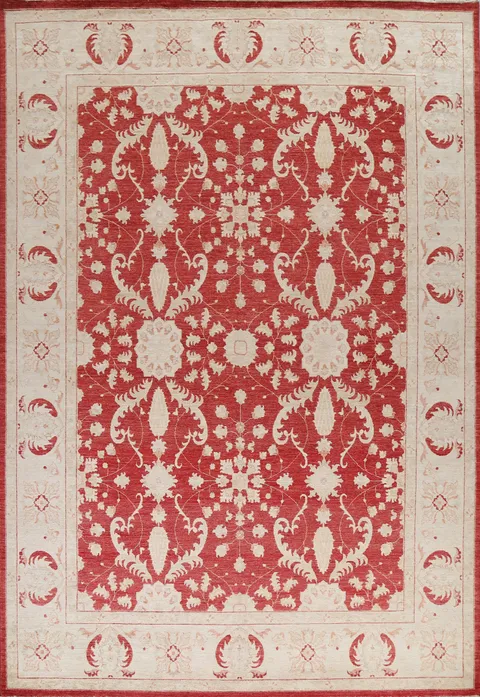 Vegetable Dye Chobi Peshawar Wool Oriental Rug 9x11