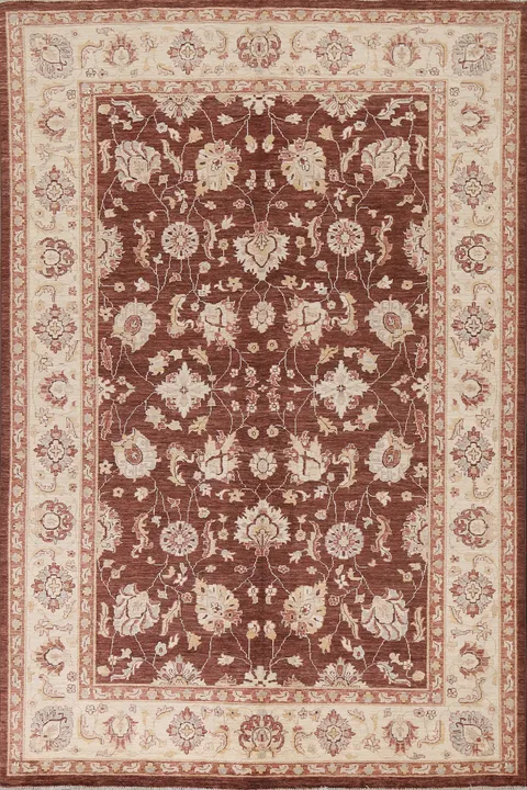 Vegetable Dye Chobi Peshawar Handmade Rug 6x9