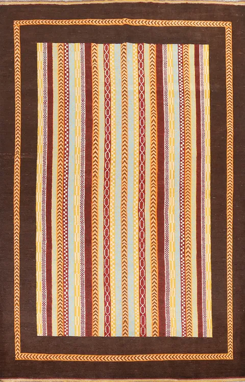 Vegetable Dye Moharramat Oriental Area Rug 7x10