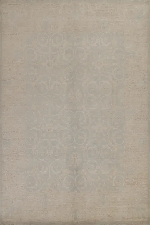 Vegetable Dye Muted Khotan Wool Turkish Rug 8x10