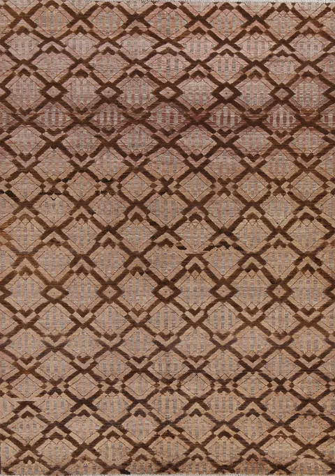 Wool Geometric Gabbeh Kashkoli Oriental Area Rug 6x8