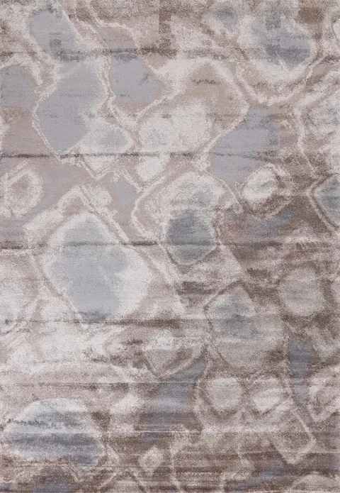 Abstract Brown Transitional Oriental Rug