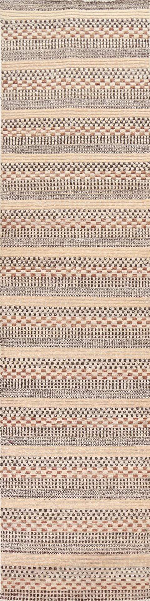 Handmade Gabbeh Kashkoli Oriental Runner Rug 3x12
