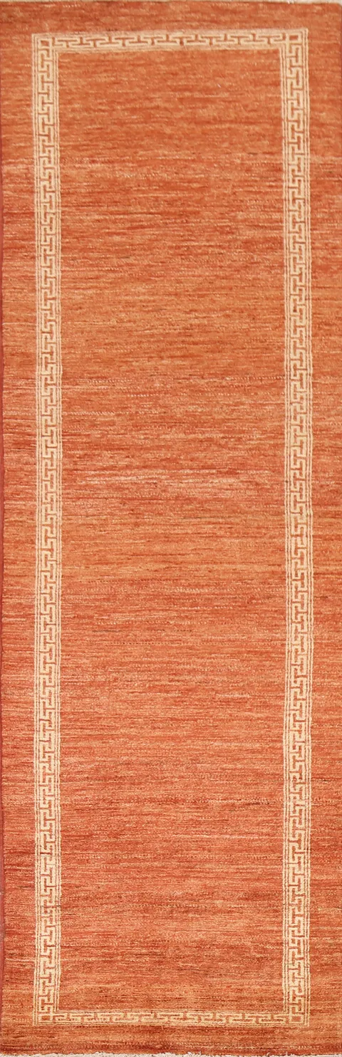 Wool Gabbeh Kashkoli Oriental Runner Rug 3x9