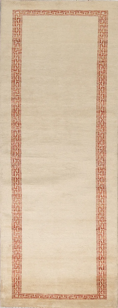 Handmade Gabbeh Kashkoli Oriental Runner Rug 3x9