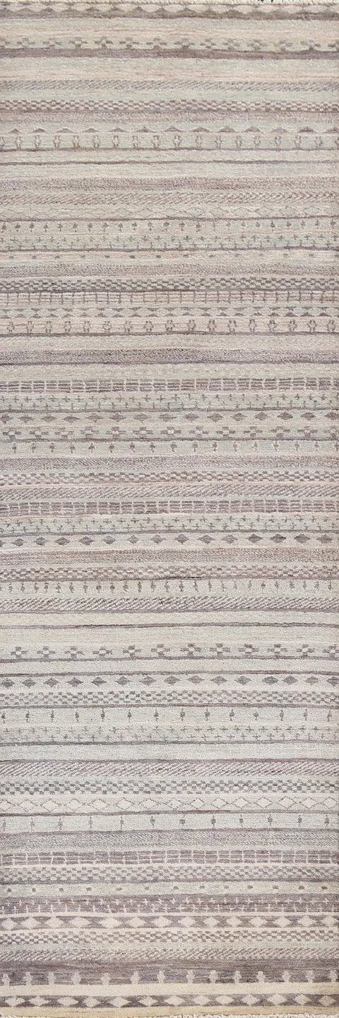 Handmade Gabbeh Kashkoli Oriental Runner Rug 3x10