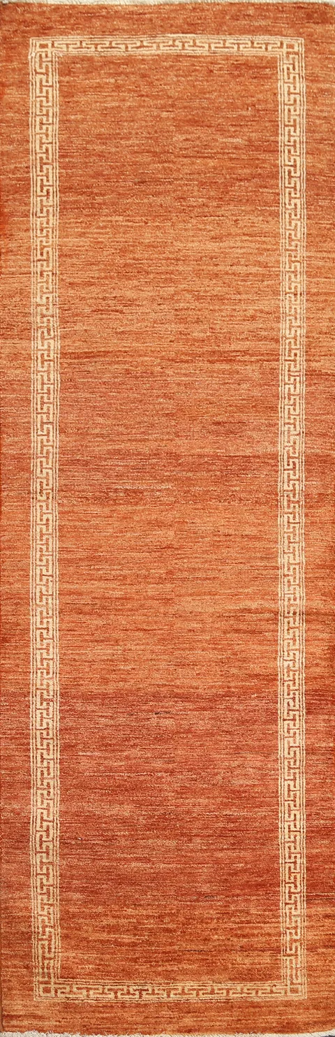 Wool Gabbeh Kashkoli Oriental Runner Rug 3x9