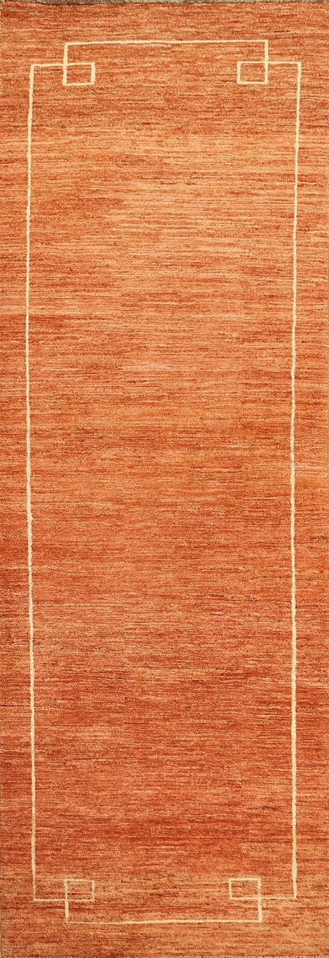 Handmade Gabbeh Kashkoli Oriental Runner Rug 3x9