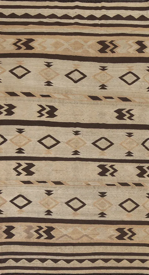 Natural Dye Tribal Kilim Oriental Wool Rug 5x10