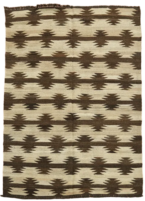 Natural Dye Tribal Kilim Oriental Area Rug 5x7