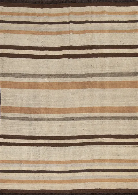 Natural Dye Kilim Oriental Area Rug 5x6