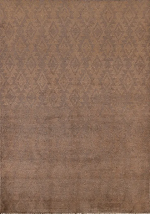 Brown Handmade Gabbeh Kashkoli Oriental Rug 6x8