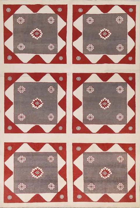Geometric Gabbeh Kashkoli Oriental Area Rug 6x8