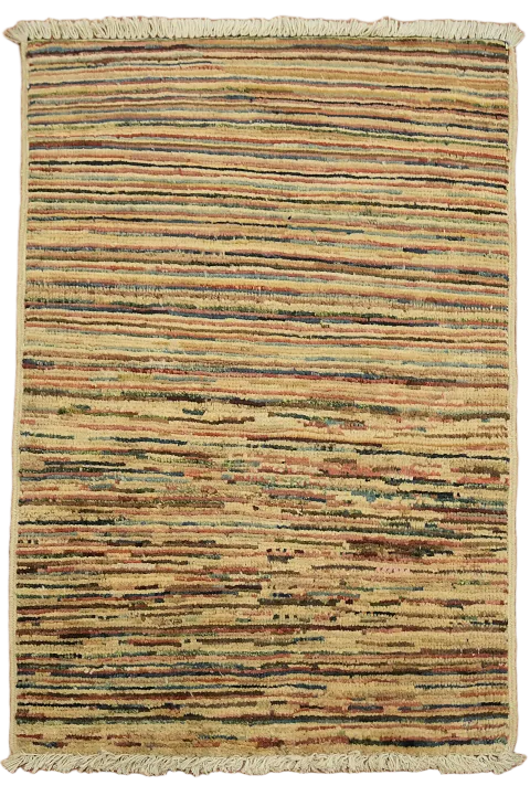 Handmade Gabbeh Kashkoli Oriental Wool Rug 2x3