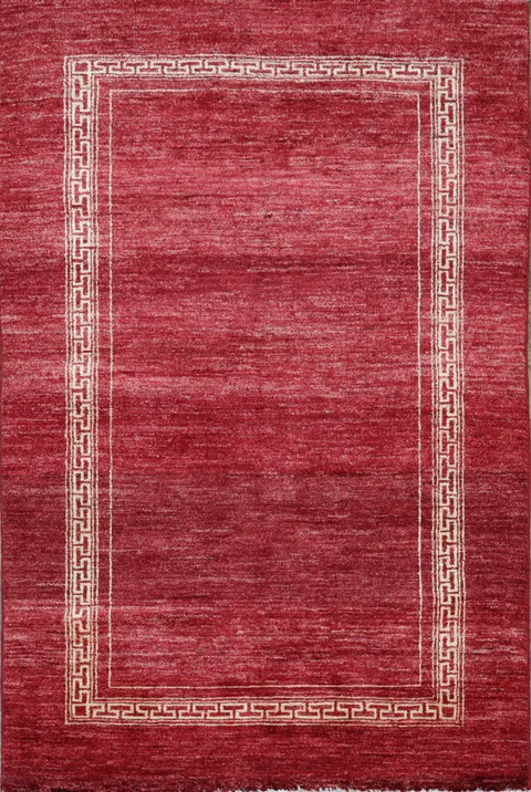 Red Gabbeh Kashkoli Oriental Handmade Rug 4x6