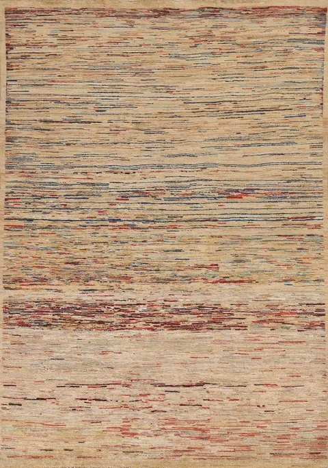 Handmade Gabbeh Kashkoli Oriental Rug 6x8