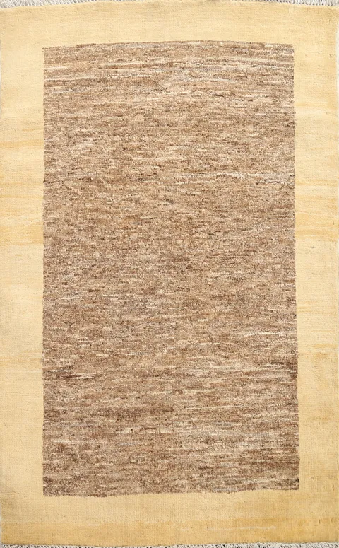 Handmade Wool Gabbeh Kashkoli Oriental Rug 3x4