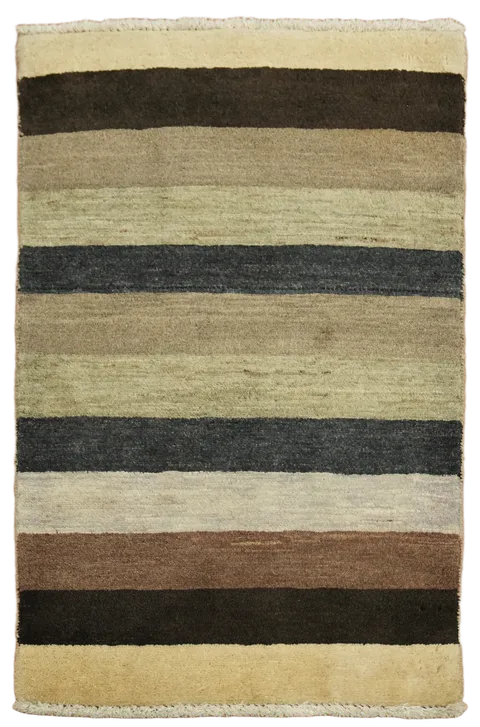 Striped Gabbeh Kashkoli Oriental Rug 2x3