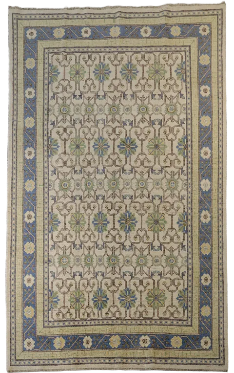 Vegetable Dye Wool Khotan Oriental Area Rug 6x9