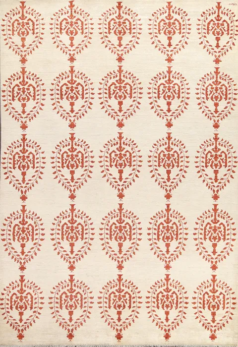 Handmade Wool Art & Craft Oriental Rug 6x10