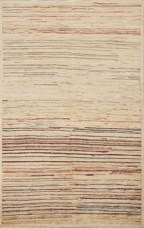 Handmade Gabbeh Kashkoli Oriental Area Rug 3x5