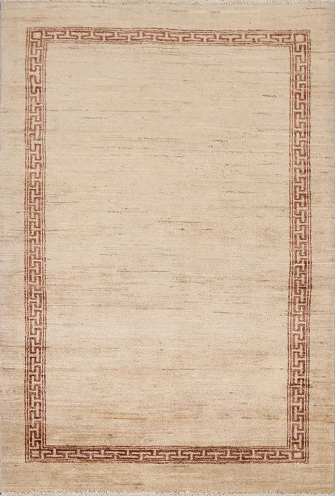 Handmade Gabbeh Kashkoli Oriental Wool Rug 3x5