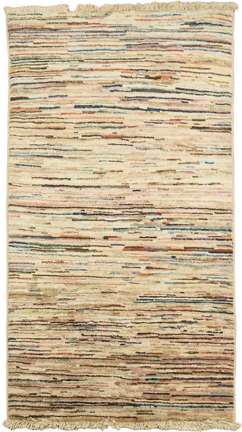 Handmade Gabbeh Kashkoli Oriental Wool Rug 3x4