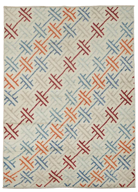 Hand-Knotted Moroccan Vegetable Dye Area Rug 6x8