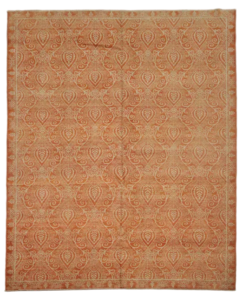 Vegetable Dye Abstract Oriental Area Rug 9x11