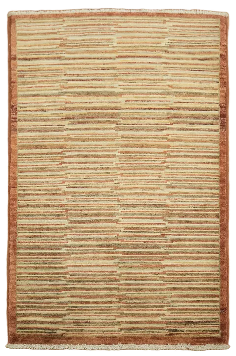 Striped Gabbeh Kashkoli Oriental Handmade Rug 3x4