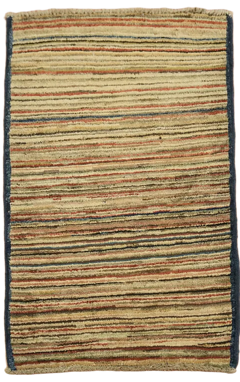 Striped Gabbeh Kashkoli Oriental Handmade Rug 2x3