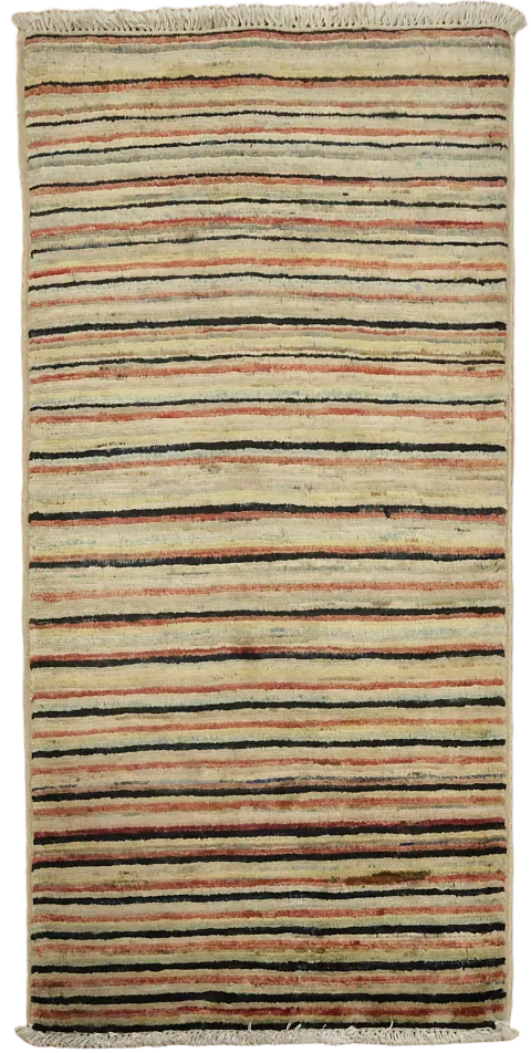 Contemporary Multicolor Striped Rug for Stylish Homes 2x3