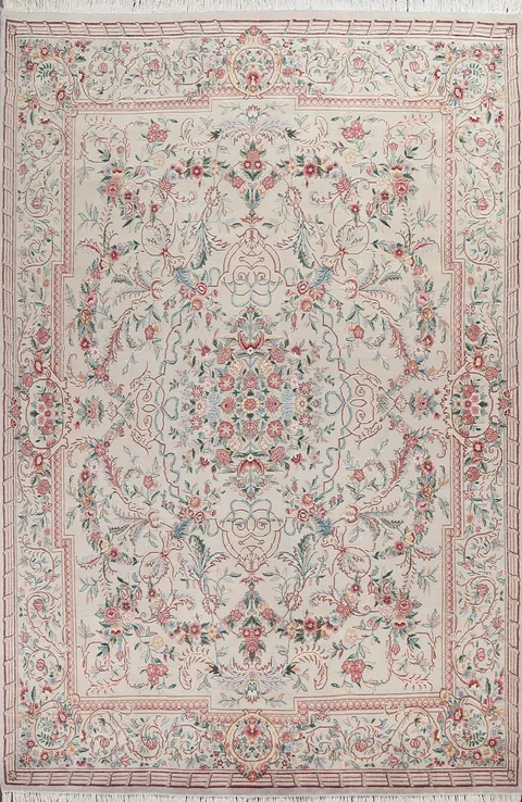 Vegetable Dye Aubusson Oriental Area Rug 8x11