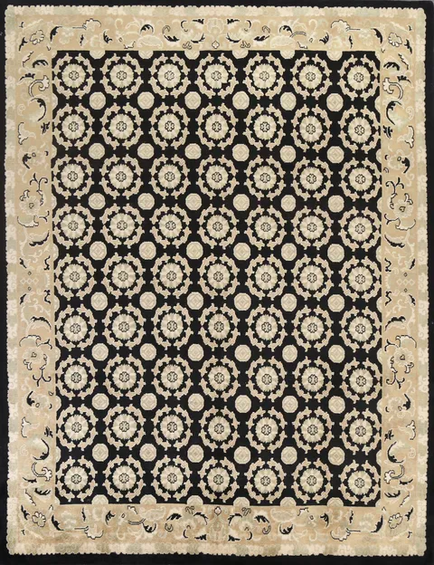 Vegetable Dye Wool Nepalese Oriental Area Rug 8x10