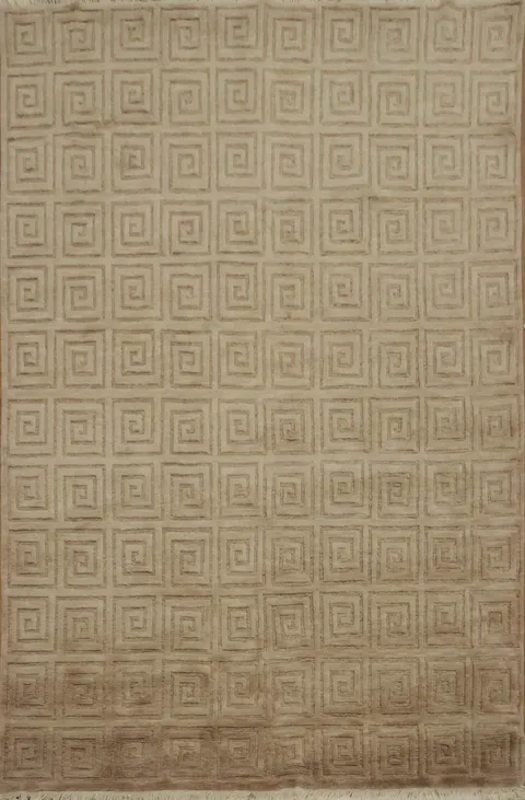 Contemporary Nepal Tibetan Oriental Wool Rug 6x9