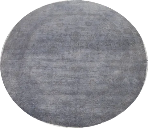 Vegetable Dye Chobi Peshawar Oriental Round Rug 10x10
